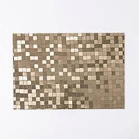 KSP Ritz Metallic 'Squares' PVC Placemat (Champagne)