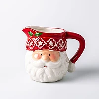 Santa'S Secrets Christmas Santa Dolomite Creamer (Red/White)