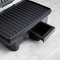 Chefman 180 Degree Panini Grill with Floating Hinge (Stainless Steel)