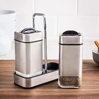 KSP Cubic Salt and Pepper Shaker with Stand - Set of 2
