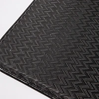 KSP Textaline 'Zig Zag' Large Anti-Fatigue Memory Foam Mat (Black)
