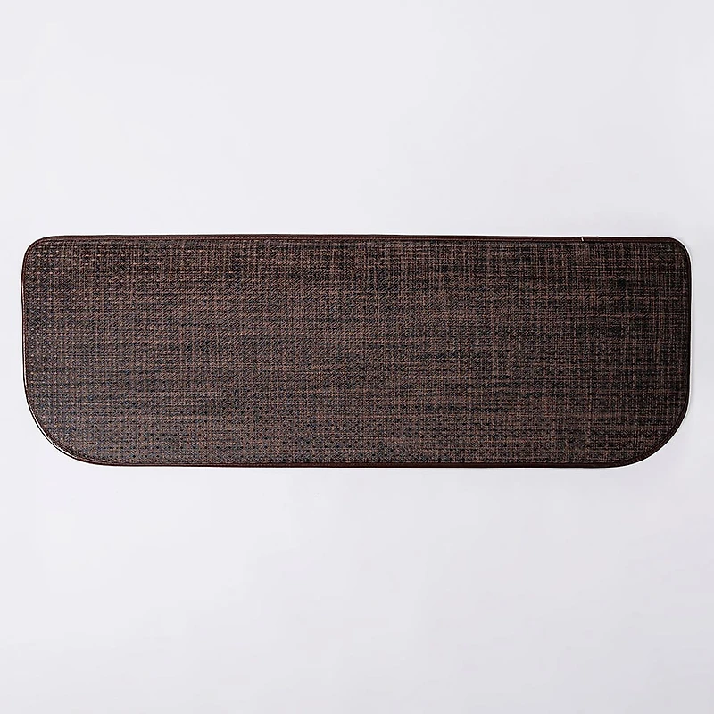 KSP Textaline 'Linen Look' Anti-Fatigue Memory Foam Mat (Dark Brown)
