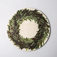 Primatives By Kathy Christmas Paper 'Wreath' Placemat - Set of 24