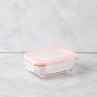 KSP Clip It Glass 180ml Storage Container (Orange)