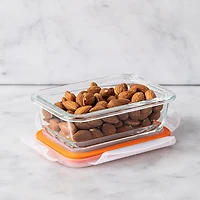 KSP Clip It Glass 180ml Storage Container (Orange)
