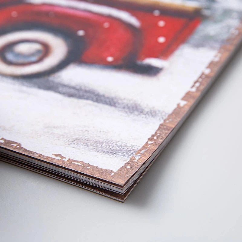 Primatives By Kathy Christmas Paper 'Red Truck' Placemat - Set of 24