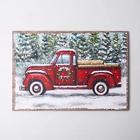 Primatives By Kathy Christmas Paper 'Red Truck' Placemat - Set of 24