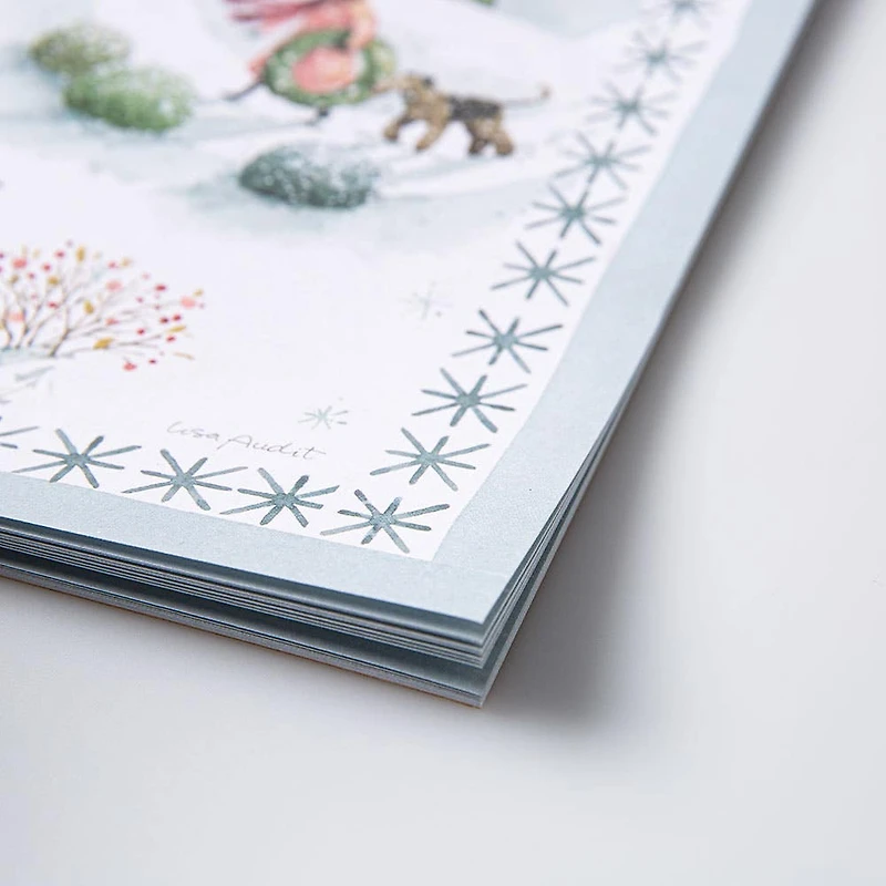 Primatives By Kathy Christmas Paper 'Winter' Placemat - Set of 24