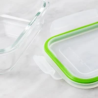 KSP Clip It Glass 600ml Storage Container (Green)