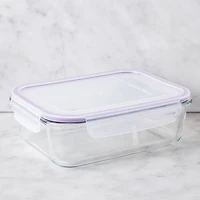 KSP Clip It Glass 1420ml Storage Container (Purple)
