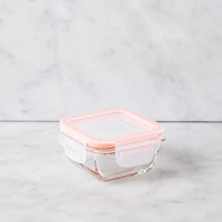 KSP Clip It Glass 150ml Storage Container (Orange)