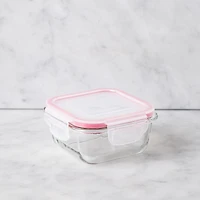 KSP Clip It Glass 315ml Storage Container (Red)