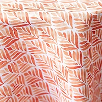 Easycare Printed 'Calme' Polyester Tablecloth 70" Dia. (Rust)