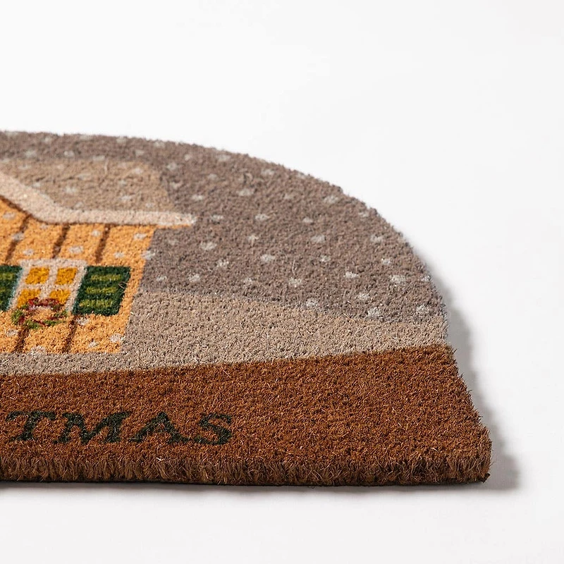 KSP Christmas 'Snow Globe Home' Coir Doormat