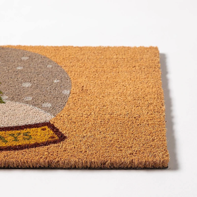 KSP Christmas 'Snow Globe Tree' Coir Doormat