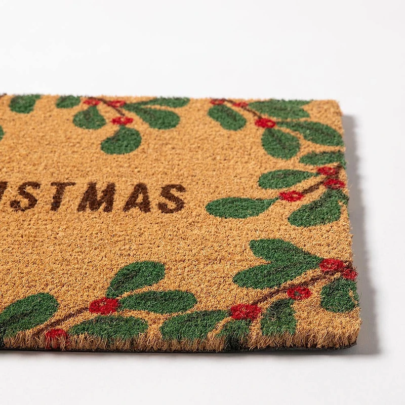 KSP Christmas 'Merry Christmas Holly' Coir Doormat