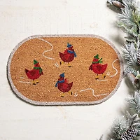 KSP Christmas 'Skating' Coir Doormat