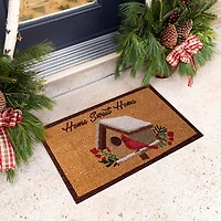 KSP Christmas 'Bird House' Coir Doormat