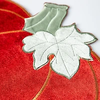 Harman Harvest Pumpkin Velvet Shaped Placemat