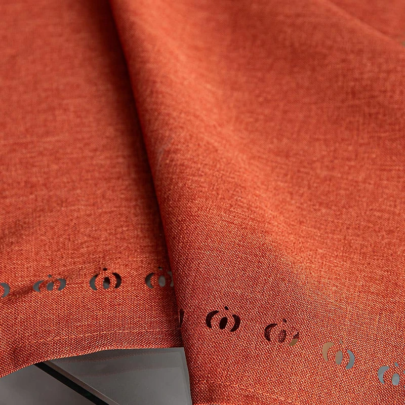 Harman Hemstitch Pumpkin Polyester Tablecloth (60x90")