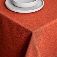 Harman Hemstitch Pumpkin Polyester Tablecloth (60x120")