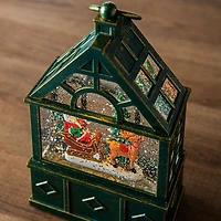 KSP Christmas Wonder 'Greenhouse' LED Snowglobe (Green)