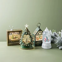 KSP Christmas Wonder 'Greenhouse' LED Snowglobe (Green)