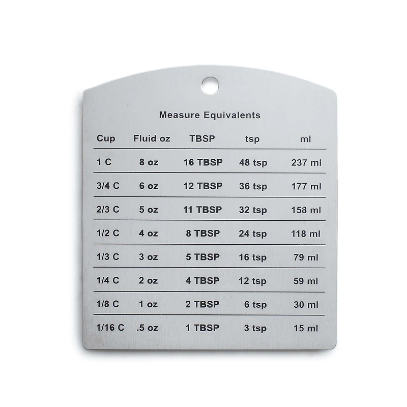 KSP Cooks Equivalent Measure Magnet (Stainless Steel)