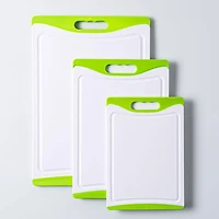KSP Medium Dice Poly Cutting Board (Green/White)