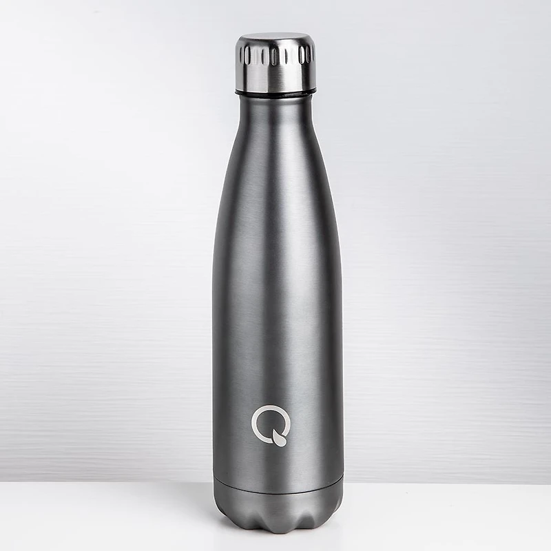 KSP Quench 'Lustre' 500ml Double-Wall Water Bottle (Grey)