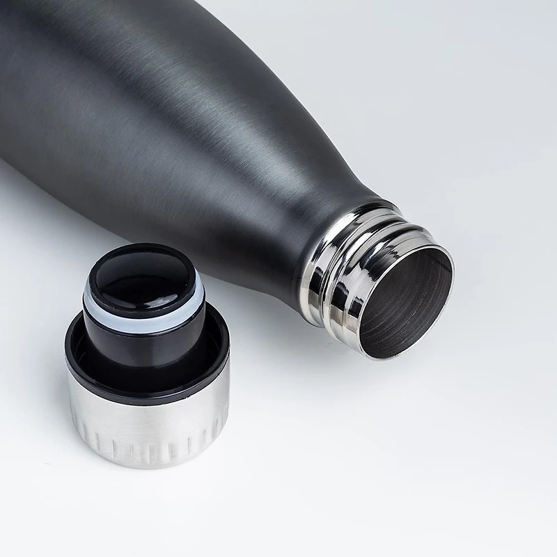 KSP Quench 'Lustre' 500ml Double-Wall Water Bottle (Grey)