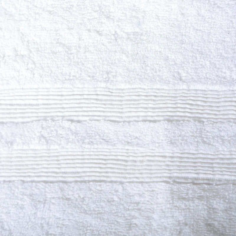 Moda At Home Allure Cotton Hand Towel (White)