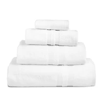Moda At Home Allure Cotton Hand Towel (White)