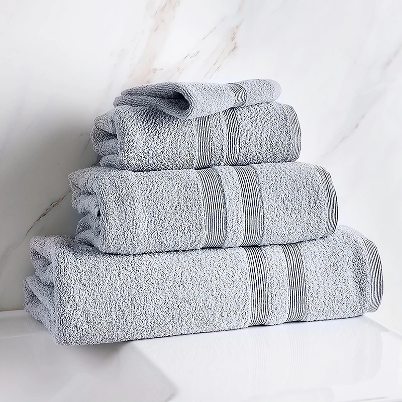 Moda At Home Allure Turkish Cotton Bath Towel (Marble Grey)