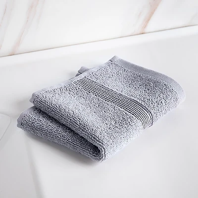 Moda At Home Allure Cotton Face Towel (Marble Grey)