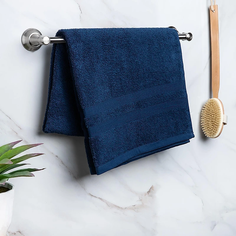 Moda At Home Allure Turkish Cotton Bath Towel (Indigo)