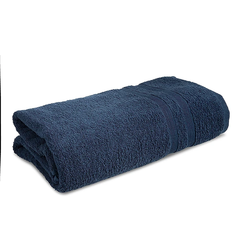 Moda At Home Allure Turkish Cotton Bath Sheet (Indigo)