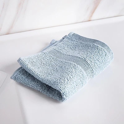 Moda At Home Allure Cotton Face Towel (Powder Blue)