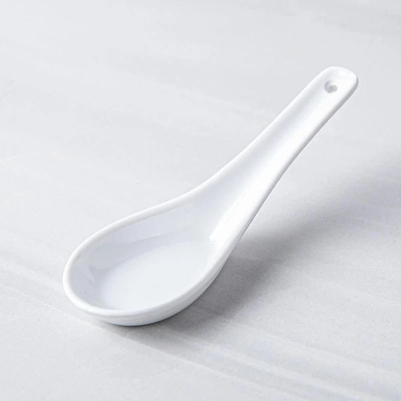 A La Carte 'Essentials' Porcelain Soup Spoon (White)