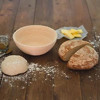 Eddingtons Banneton 750g/1.65lb Round Proving Basket Small (White)