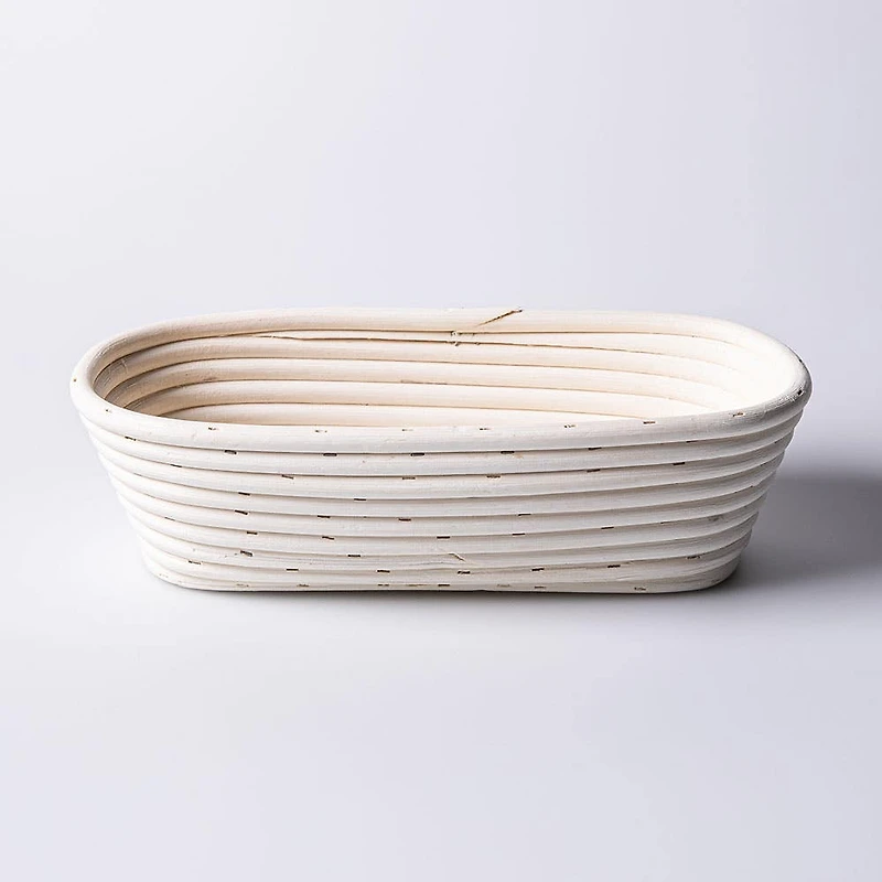 Eddingtons Banneton 1kg/2.2lb Oval Proving Basket Small (White)