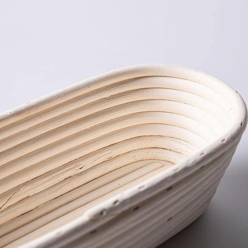 Eddingtons Banneton 1kg/2.2lb Oval Proving Basket Small (White)