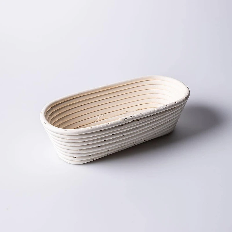 Eddingtons Banneton 1kg/2.2lb Oval Proving Basket Small (White)