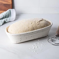 Eddingtons Banneton 1kg/2.2lb Oval Proving Basket Small (White)
