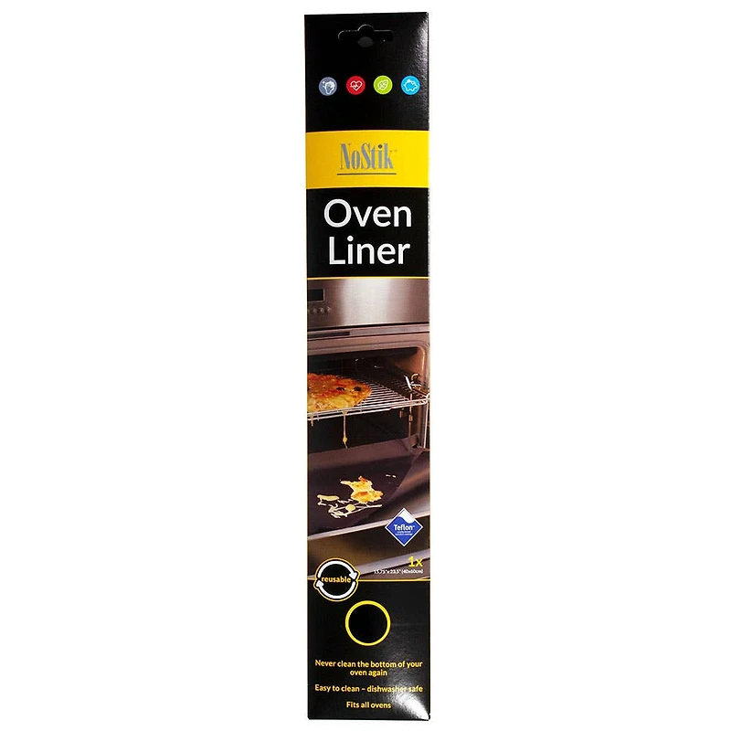 Nostik Reusable Heavy Duty Oven Liner (Black)