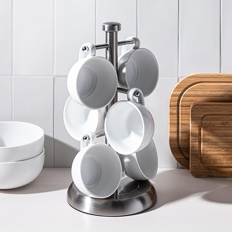 KSP Sticks Mug Tree (Stainless Steel) 8 cm dia x 31 cm