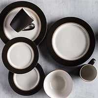 Thomson Pottery Kensington Stoneware Dinnerware - Set of 16 (Brown)