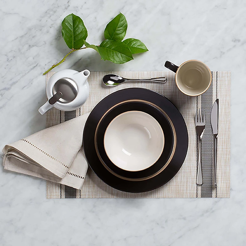 Thomson Pottery Kensington Stoneware Dinnerware - Set of 16 (Brown)