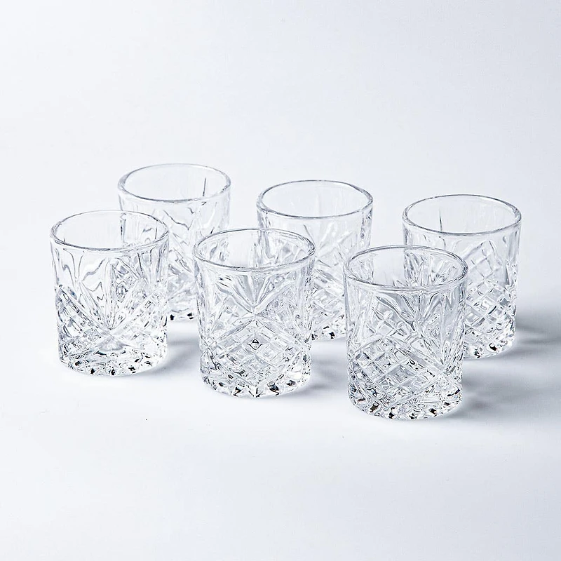 Godinger Dublin Crystal-Cut Shot Glass - Set of 6 (Clear)