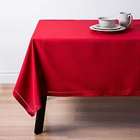 Harman Hemstitch Polyester Tablecloth 60"x90" (Red)